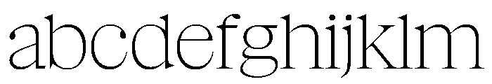 NaNSuperXSerifDisplay PREVIEW Thin FONT