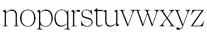 NaNSuperXSerifDisplay PREVIEW Thin Font LOWERCASE