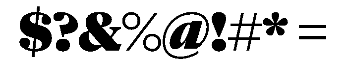 NaNSuperXSerifHeadline PREVIEW Black Font OTHER CHARS