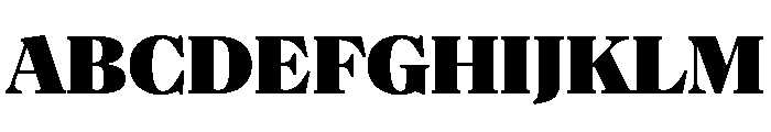 NaNSuperXSerifHeadline PREVIEW Black Font UPPERCASE