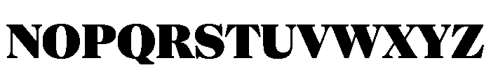 NaNSuperXSerifHeadline PREVIEW Black Font UPPERCASE