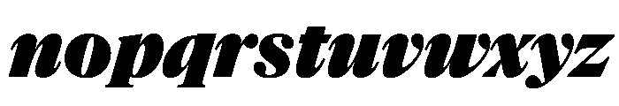 NaNSuperXSerifHeadline PREVIEW BlackItalic Font LOWERCASE