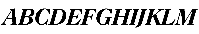 NaNSuperXSerifHeadline PREVIEW BoldItalic Font UPPERCASE