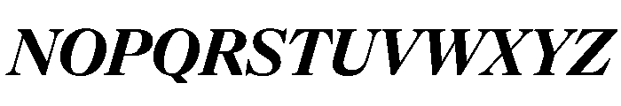 NaNSuperXSerifHeadline PREVIEW BoldItalic Font UPPERCASE