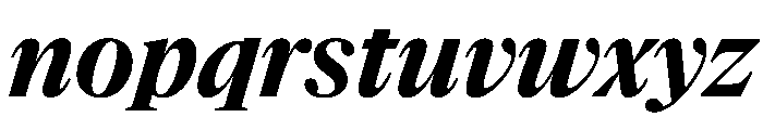NaNSuperXSerifHeadline PREVIEW BoldItalic Font LOWERCASE