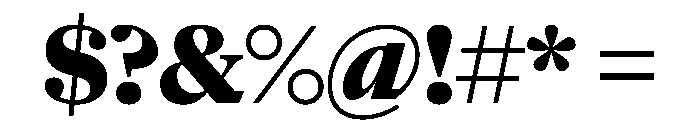 NaNSuperXSerifHeadline PREVIEW ExtraBold Font OTHER CHARS