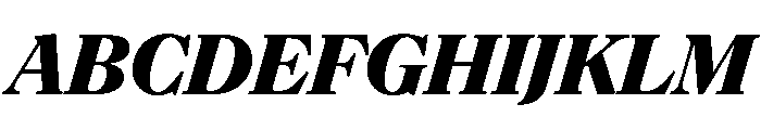 NaNSuperXSerifHeadline PREVIEW ExtraBoldItalic Font UPPERCASE