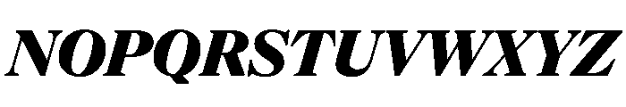 NaNSuperXSerifHeadline PREVIEW ExtraBoldItalic Font UPPERCASE
