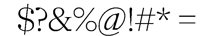 NaNSuperXSerifHeadline PREVIEW Light Font OTHER CHARS