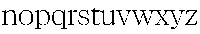 NaNSuperXSerifHeadline PREVIEW Light Font LOWERCASE