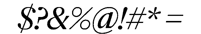 NaNSuperXSerifHeadline PREVIEW MediumItalic Font OTHER CHARS
