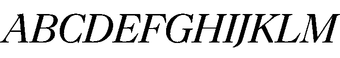 NaNSuperXSerifHeadline PREVIEW MediumItalic Font UPPERCASE