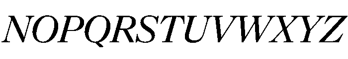 NaNSuperXSerifHeadline PREVIEW MediumItalic Font UPPERCASE