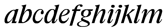 NaNSuperXSerifHeadline PREVIEW MediumItalic FONT