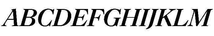 NaNSuperXSerifHeadline PREVIEW SemiboldItalic Font UPPERCASE