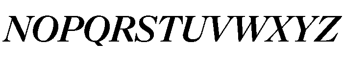 NaNSuperXSerifHeadline PREVIEW SemiboldItalic Font UPPERCASE