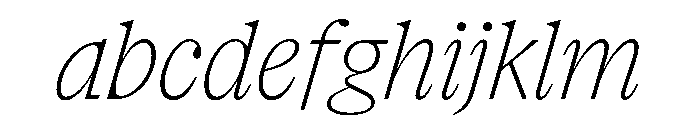 NaNSuperXSerifHeadline PREVIEW ThinItalic FONT