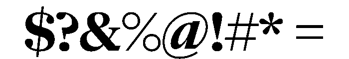 NaNSuperXSerifHeadlineAR PREVIEW Bold Font OTHER CHARS