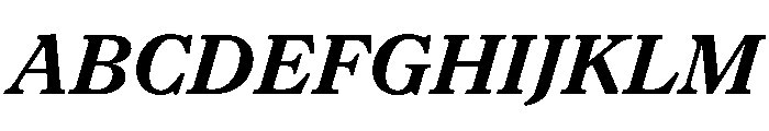 NaNSuperXSerifText PREVIEW BoldItalic Font UPPERCASE