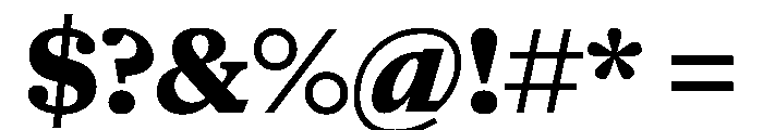 NaNSuperXSerifText PREVIEW ExtraBold Font OTHER CHARS