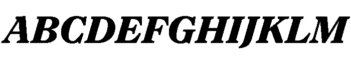 NaNSuperXSerifText PREVIEW ExtraBoldItalic Font UPPERCASE