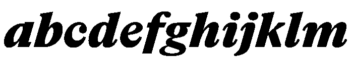 NaNSuperXSerifText PREVIEW ExtraBoldItalic FONT
