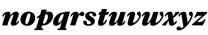 NaNSuperXSerifText PREVIEW ExtraBoldItalic Font LOWERCASE