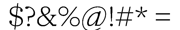 NaNSuperXSerifText PREVIEW Light Font OTHER CHARS