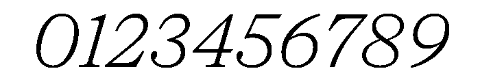 NaNSuperXSerifText PREVIEW LightItalic Font OTHER CHARS