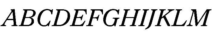NaNSuperXSerifText PREVIEW MediumItalic Font UPPERCASE