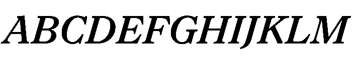 NaNSuperXSerifText PREVIEW SemiboldItalic Font UPPERCASE