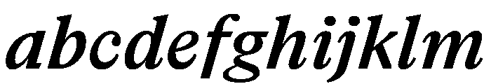 NaNSuperXSerifText PREVIEW SemiboldItalic FONT