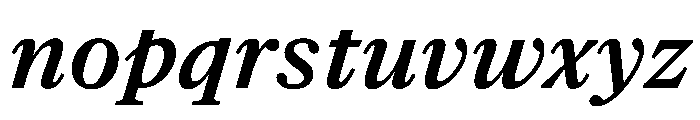 NaNSuperXSerifText PREVIEW SemiboldItalic Font LOWERCASE