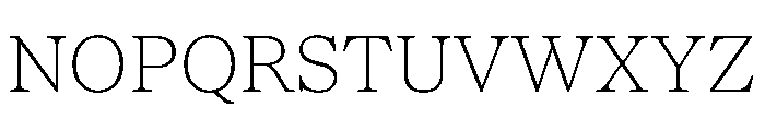 NaNSuperXSerifText PREVIEW Thin Font UPPERCASE