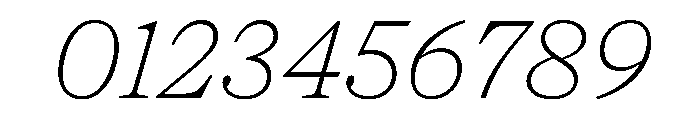 NaNSuperXSerifText PREVIEW ThinItalic Font OTHER CHARS