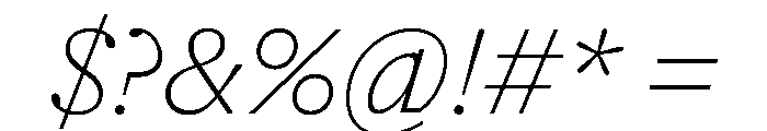 NaNSuperXSerifText PREVIEW ThinItalic Font OTHER CHARS