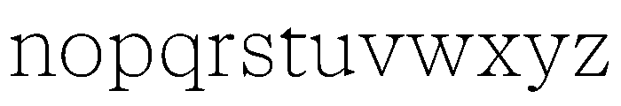 NaNSuperXSerifText PREVIEW Thin Font LOWERCASE