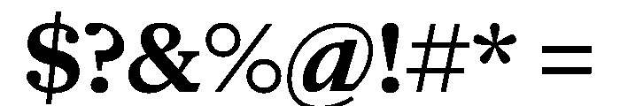 NaNSuperXSerifTextAR PREVIEW Bold Font OTHER CHARS