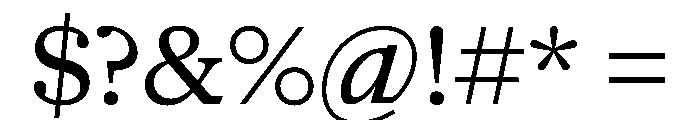 NaNSuperXSerifTextAR PREVIEW Medium Font OTHER CHARS