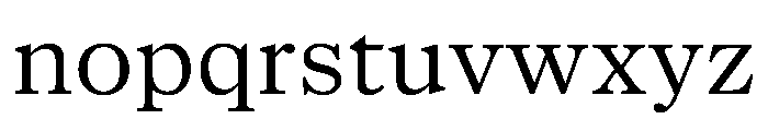 NaNSuperXSerifTextAR PREVIEW Regular Font LOWERCASE