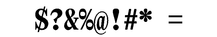 NaNTragedyDisplay BlackDisplayMono Instance Font OTHER CHARS