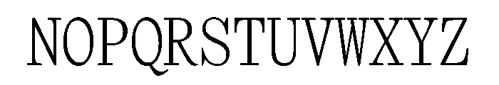 NaNTragedyDisplayMono Light Font UPPERCASE