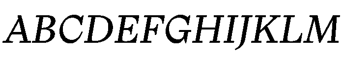 NaNTragedyItalic Italic Instance Font UPPERCASE