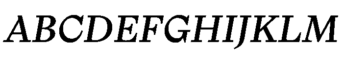 NaNTragedyItalic MediumItalic Instance Font UPPERCASE
