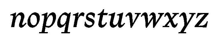 NaNTragedyItalic MediumItalic Instance Font LOWERCASE