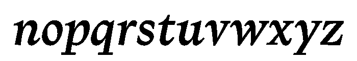 NaNTragedyItalic SemiboldItalic Instance Font LOWERCASE