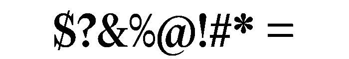 NaNTragedyOptical BoldDisplay Instance 60b7e221 Font OTHER CHARS