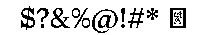 NaNTragedyOptical RegularText Instance Font OTHER CHARS