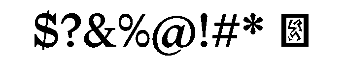 NaNTragedyText Medium Font OTHER CHARS