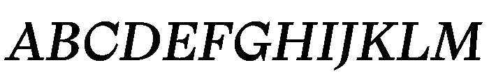 NaNTragedyText MediumItalic Font UPPERCASE